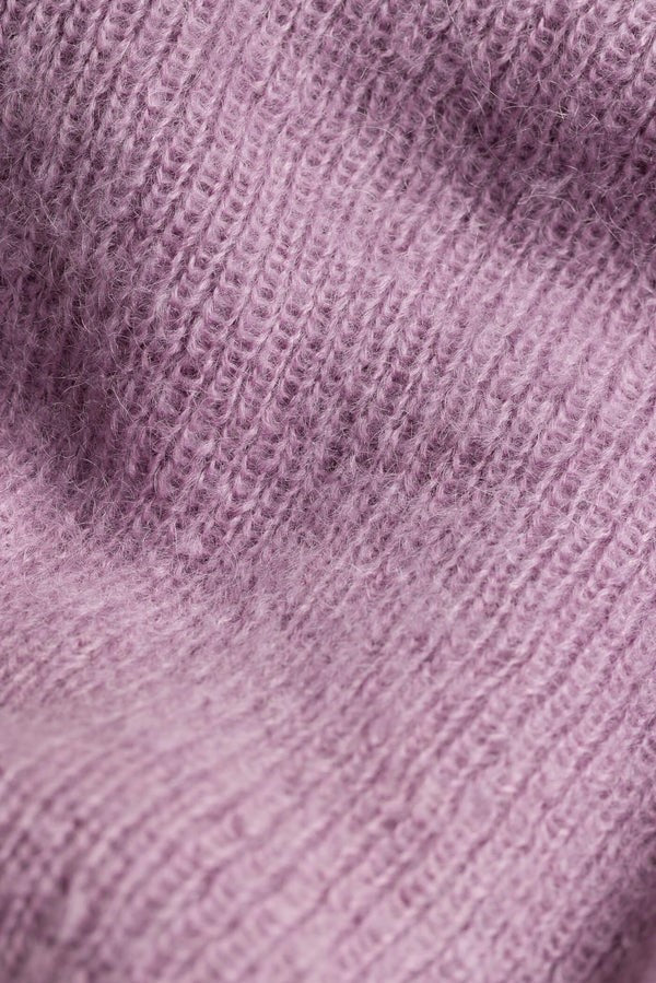 Emmi Mohair Rib Beanie Mellow Mauve