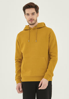 Men's Organic Cotton Hoodie With Kangaroo Pocket Tobacco