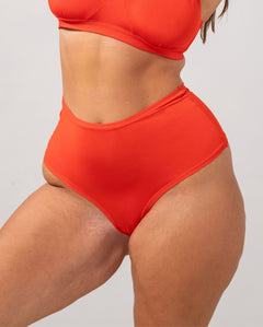 Micro Highwaist Briefs Fiery Red