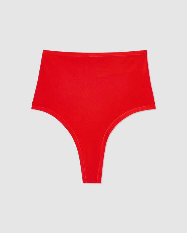 Micro Highwaist Thong Fiery Red