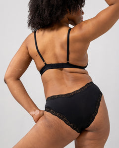 Micro Lace Cheeky Black