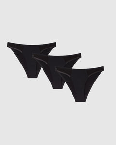 Light Flow Micro Period Underpants 3-Pack Black