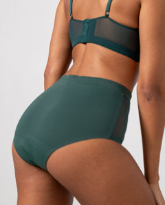 Micro Period Highwaist Briefs Pine Green