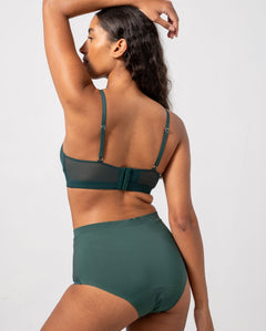 Micro Period Highwaist Briefs Pine Green