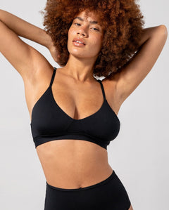 Micro Scoop Bra Black