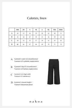 Culottes Linen Trousers Stonewashed Burnt Orange - IVALO.COM