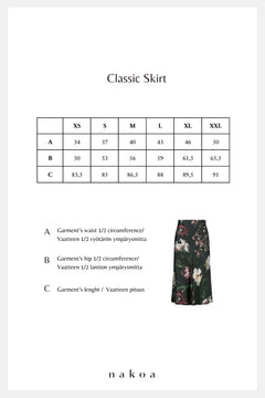 Classic Midi Skirt Noir Black