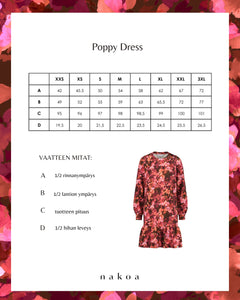 Poppy Dress Scarlet Petals