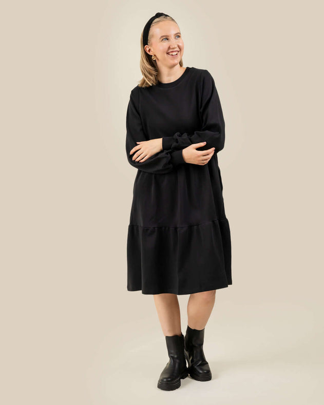 Toive Long Sleeve Dress Black