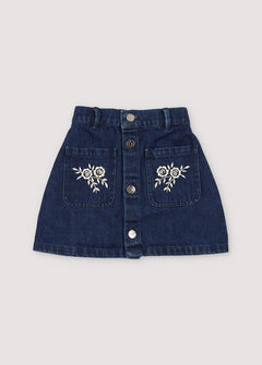 Kids' Danubio Denim Skirt Blue