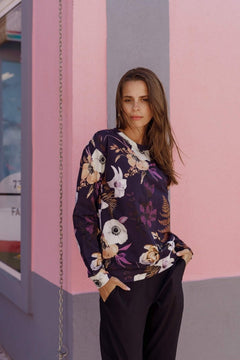 Casual Chic Print Shirt Secret Lily - IVALO.COM