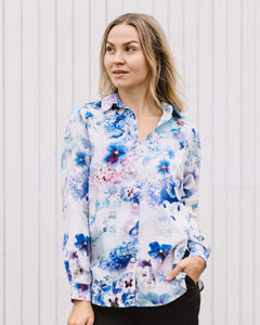 Chloe Button-up Shirt Lush Blue