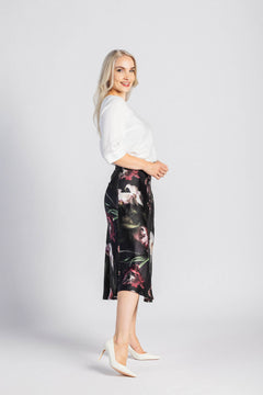 Classic Midi Skirt Noir Black