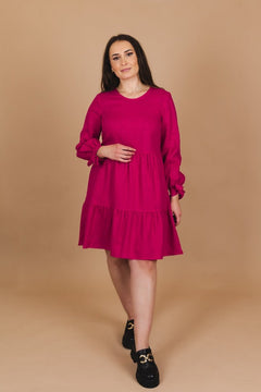 Hailey Dress Peacock Pink - IVALO.COM