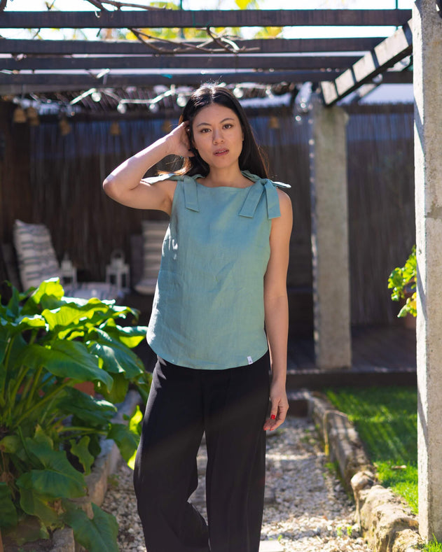 Lauren Top Desert Sage Green