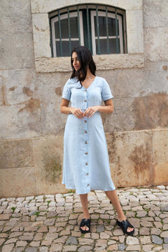 Penelope Dress Sky Blue - IVALO.COM