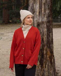 Kaste Cardigan Red