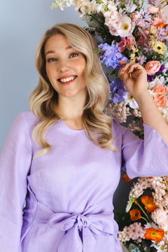Ophelia Blouse Lupine Purple - IVALO.COM