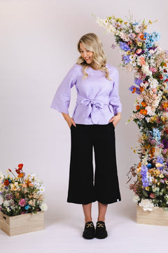 Ophelia Blouse Lupine Purple - IVALO.COM