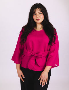 Ophelia Blouse Peacock Pink - IVALO.COM