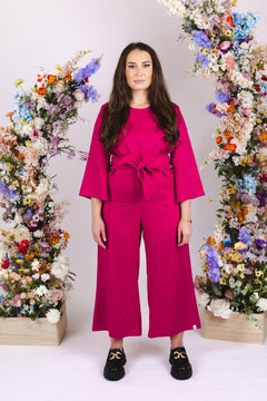 Ophelia Blouse Peacock Pink - IVALO.COM