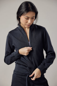 Women's High Neck Zip Up Sweatshirt