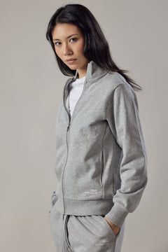 Women's High Neck Zip Up Sweatshirt