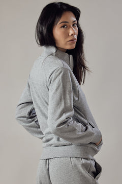 Women's High Neck Zip Up Sweatshirt