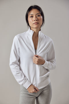 Women's High Neck Zip Up Sweatshirt