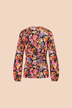 Soft Wrap Blouse Wild Lea Mini