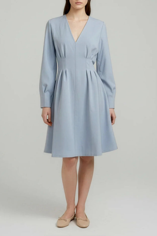 Birgitte Jersey Dress Light Blue - Studio Heijne