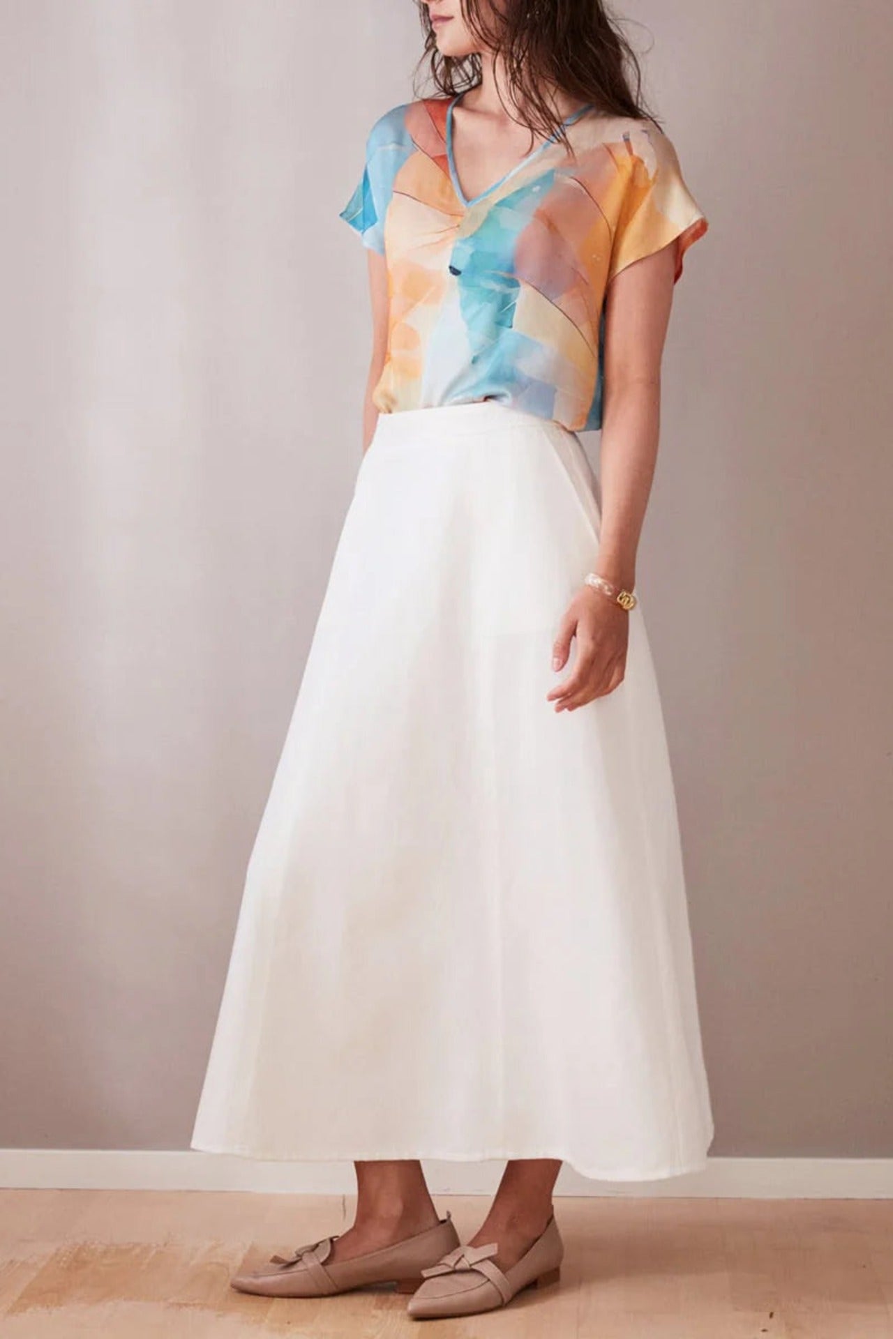 Flow Skirt White - Studio Heijne