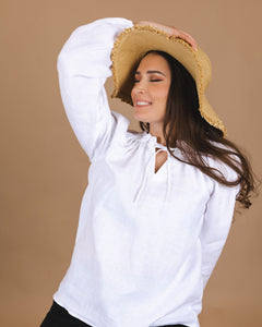 Paloma Blouse Coconut Milk White