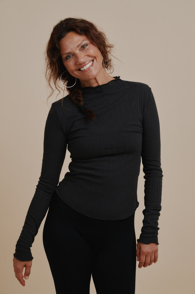 Powder Long-Sleeve Top Black