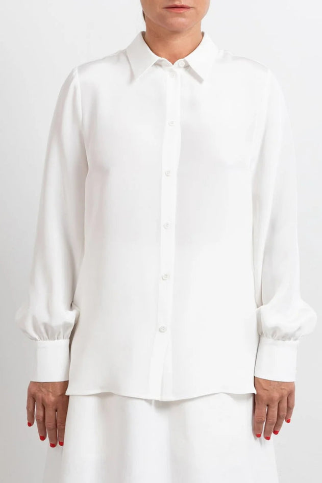 Puff Sleeve Shirt White - Studio Heijne