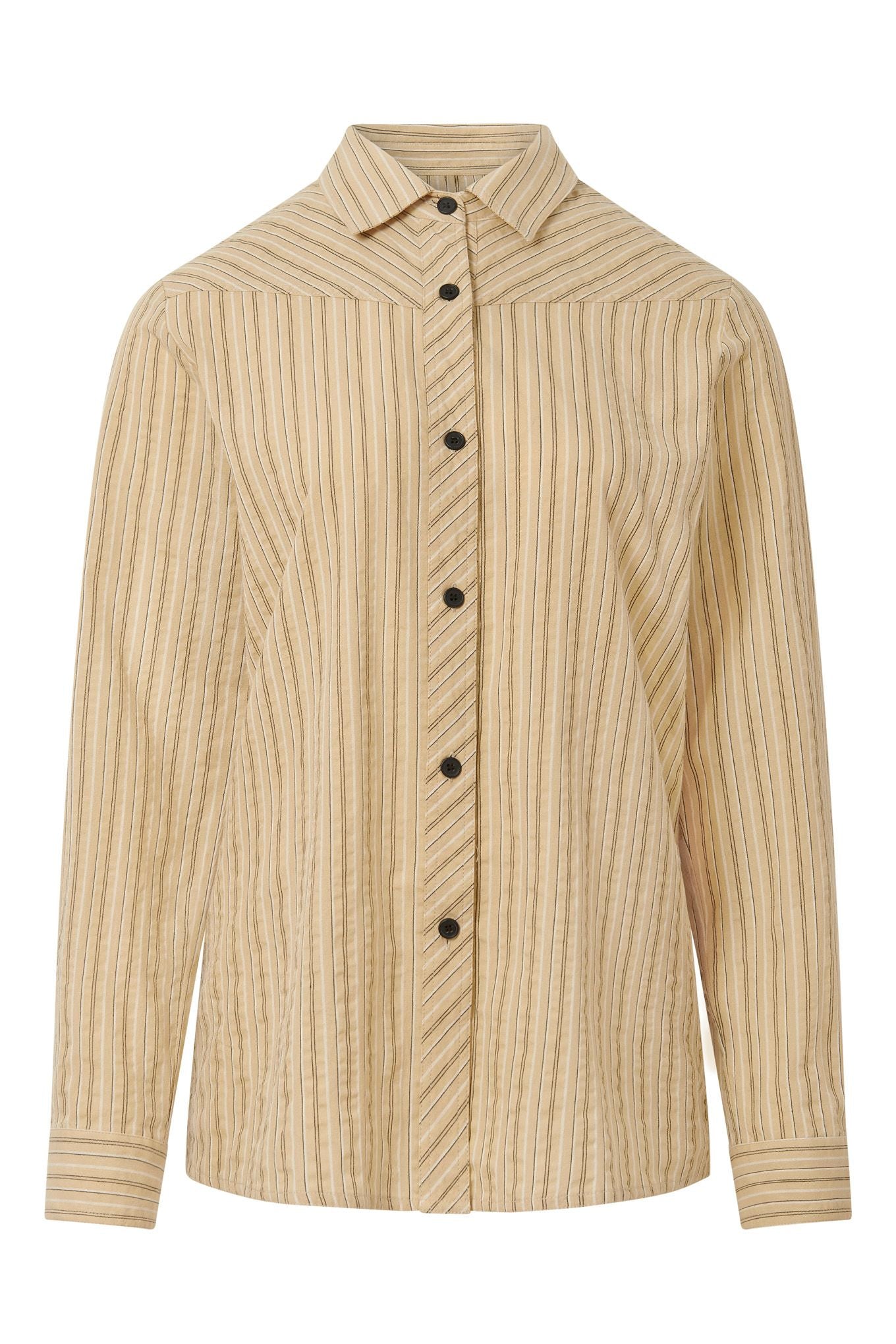 Rio Organic Cotton Shirt Oat Stripe
