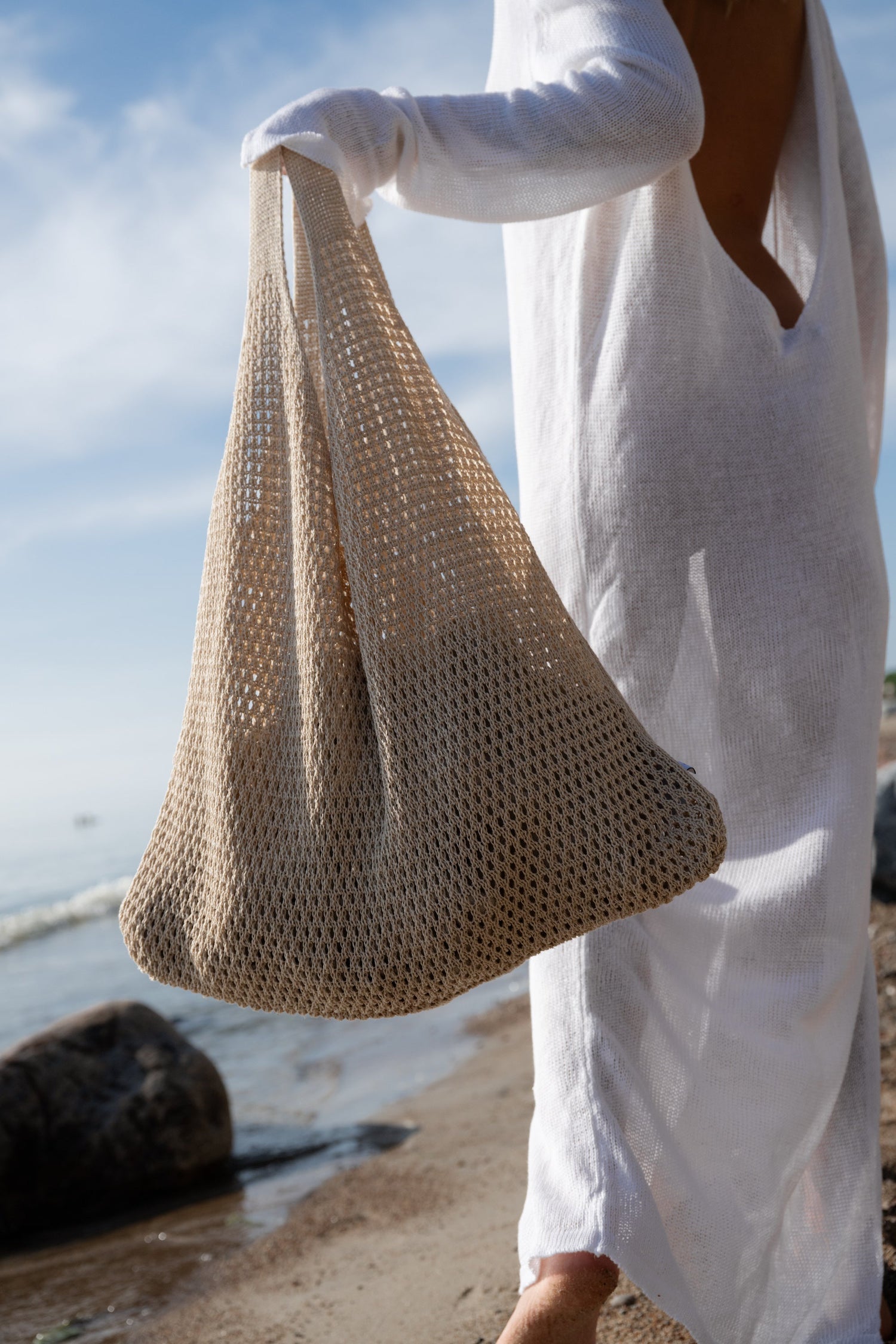 Mare Linen Summer Bag Sand