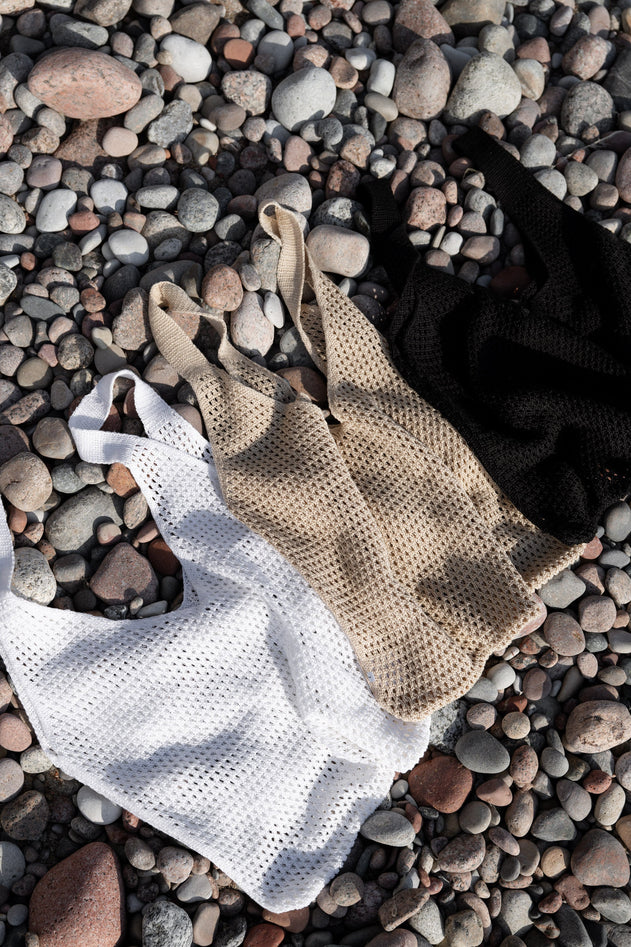 Mare Linen Summer Bag White