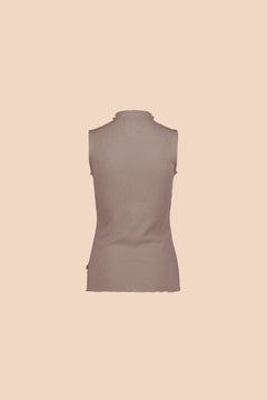 Rib Top Taupe