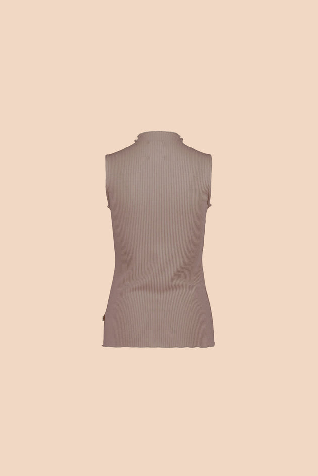 Rib Top Taupe