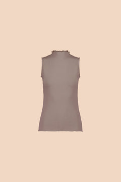 Rib Top Taupe