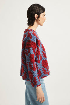 Muche Sweater Red/Blue