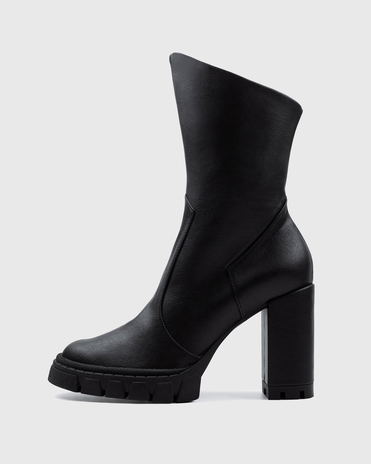 Ritual Ankle Boots Vegea Grape Leather Black