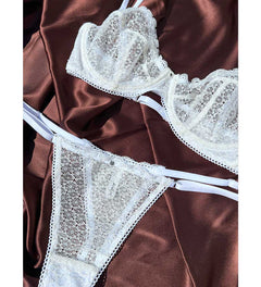 Saga Underwear String Set White