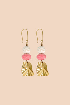 Sara Earrings Pink/Gold
