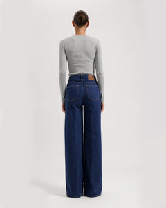 Sara High Loose Jeans Stone Indigo