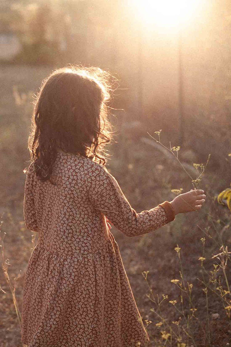 Kids' Sally Oversize Dress With Pockets Terracotta