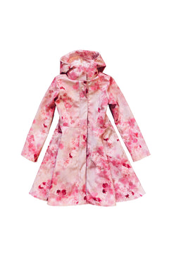 Pink Fit and Flare Coat for Girls