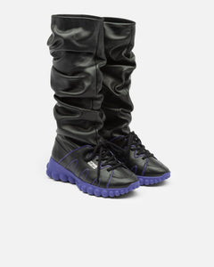 String Boots Black/Violet