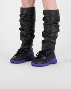 String Boots Black/Violet
